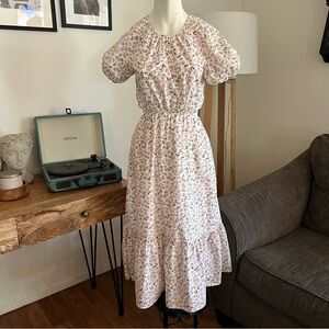 J.Crew Side-Cutout Cotton Poplin Dress in Meadow Floral - Size 2